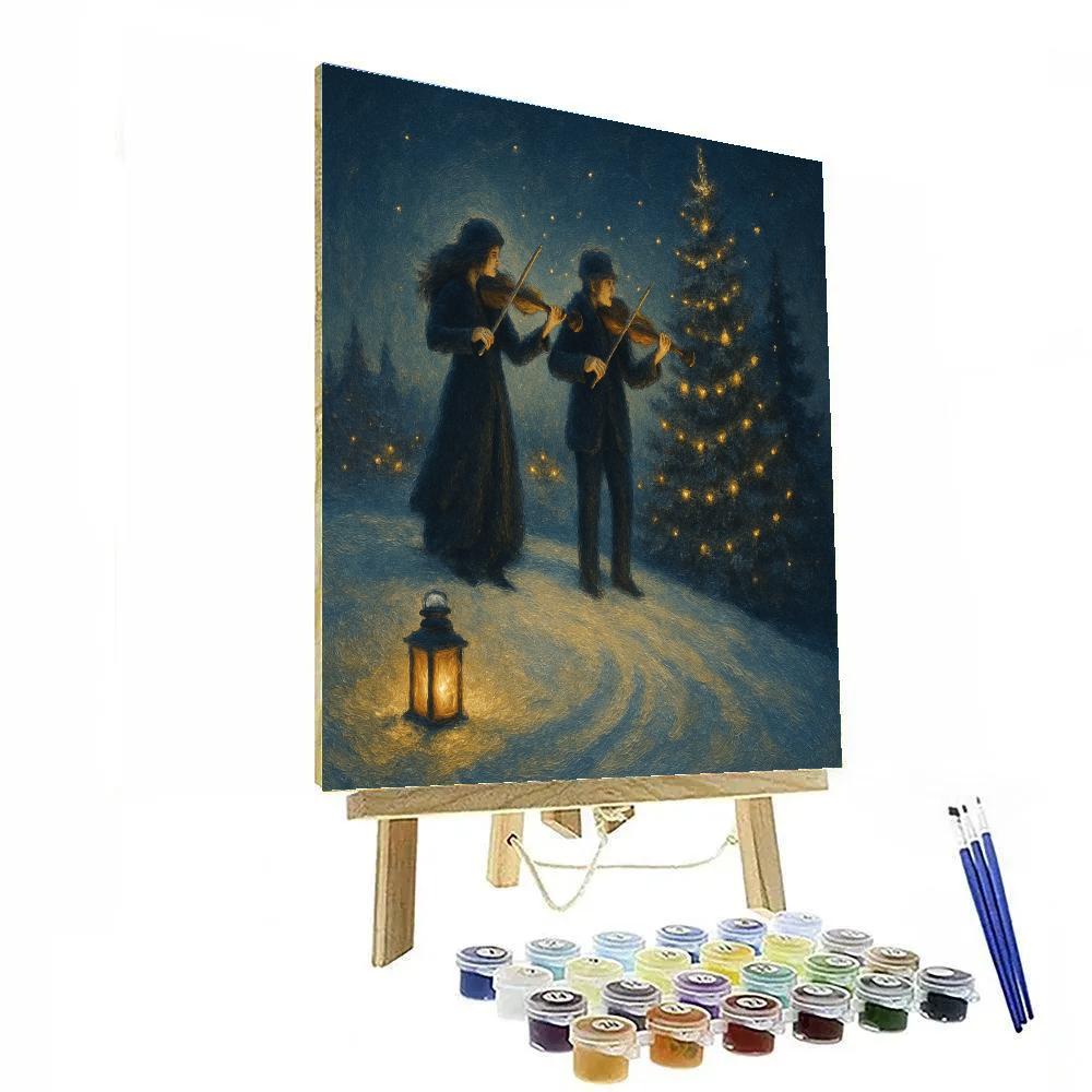 Snowdrift Violin Duet Number painting