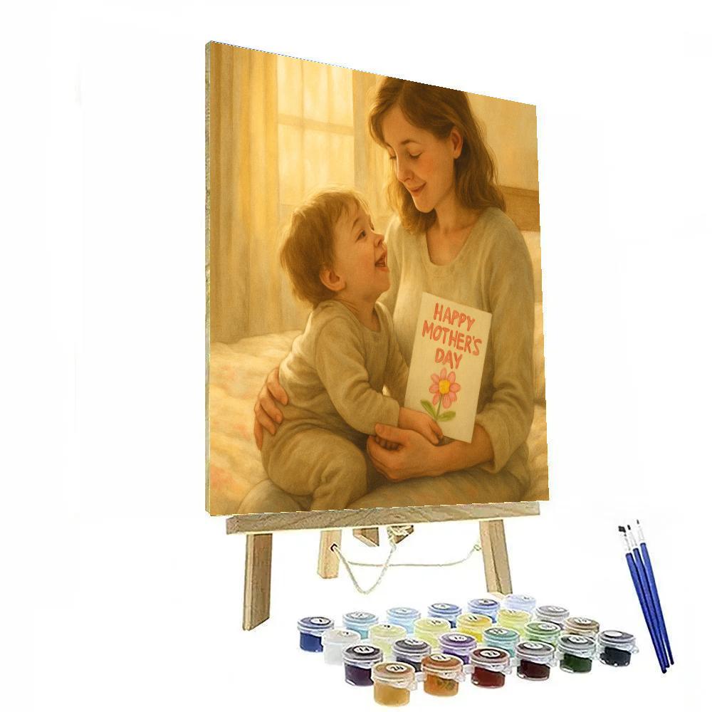 Morning Sunlight Mothers Day Portrait Number painting