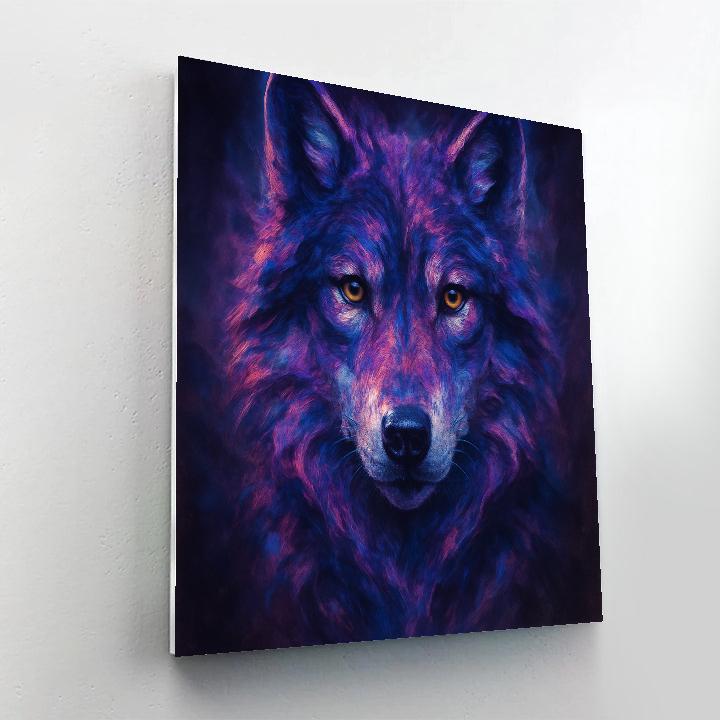 Nebula Gaze Wolf Portrait Paint by numbers kits