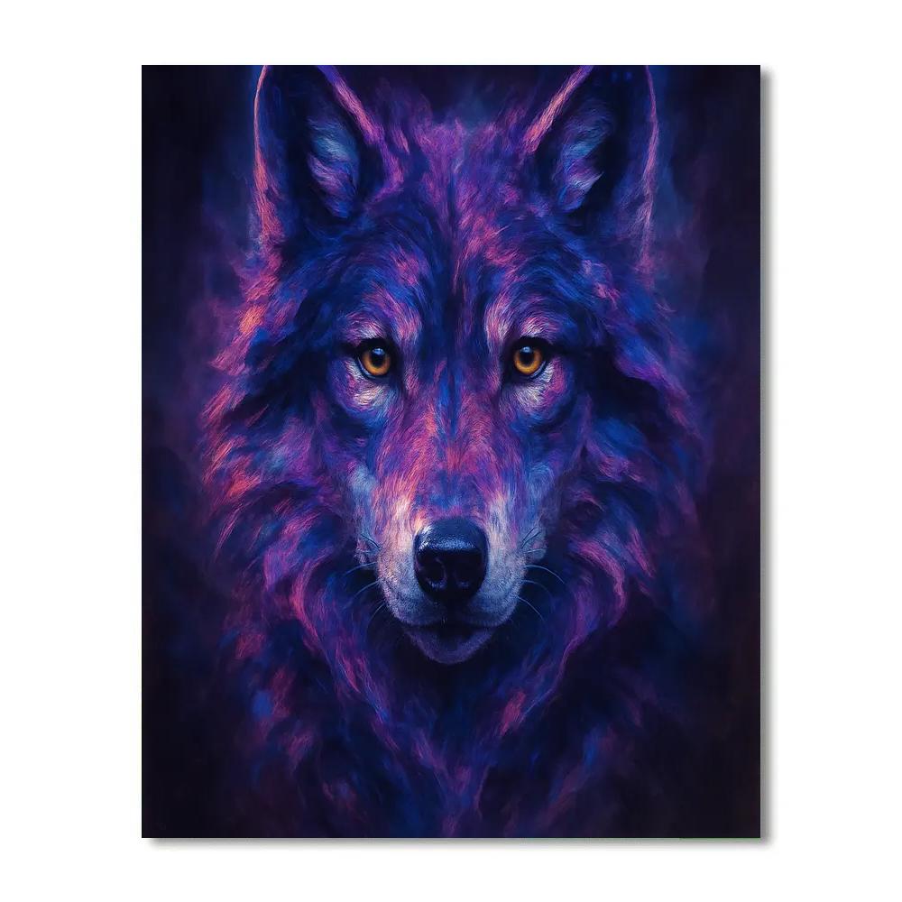 Nebula Gaze Wolf Portrait Paint by numbers kits