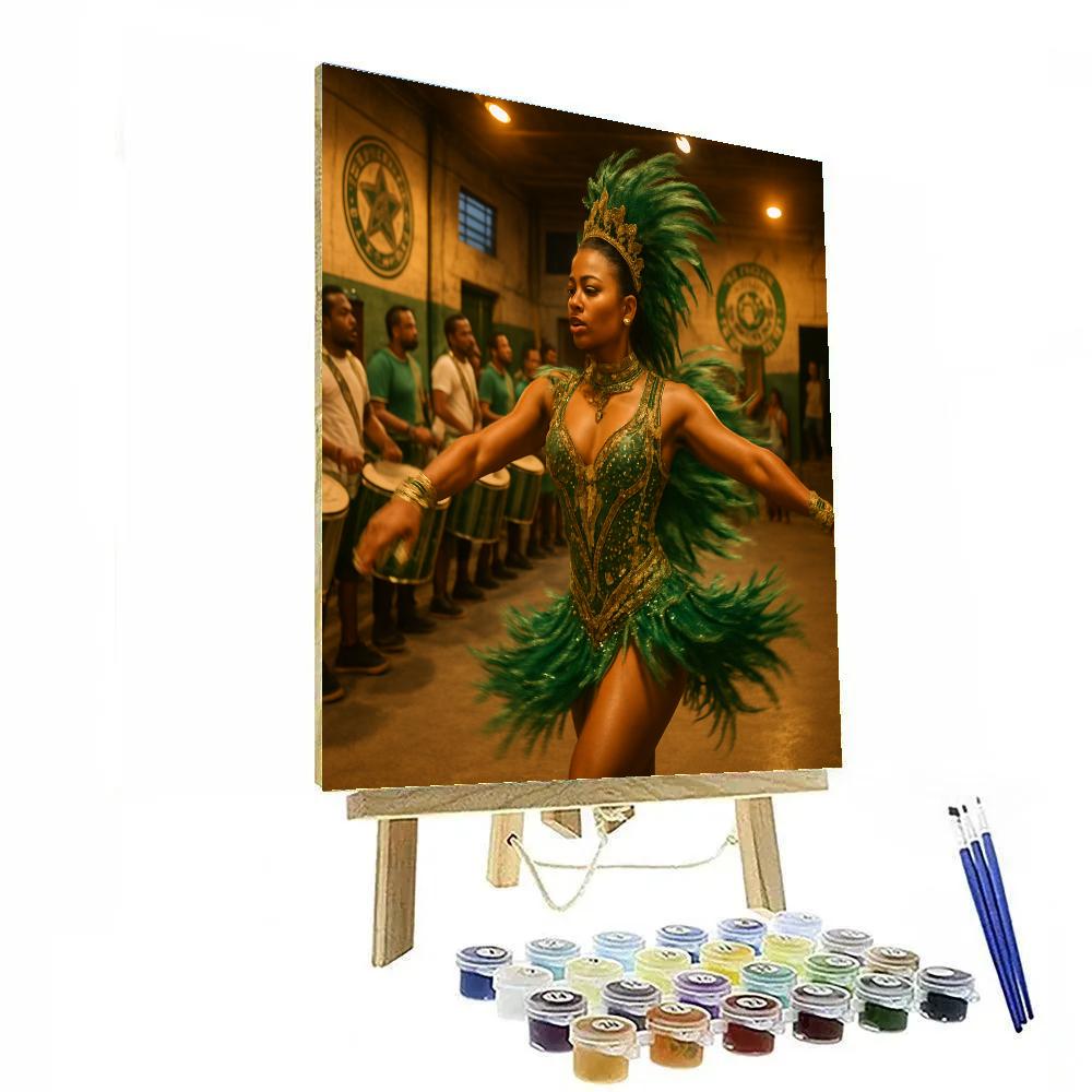 Rio Carnival Samba Rehearsal In Community Quadra DIY paint by numbers