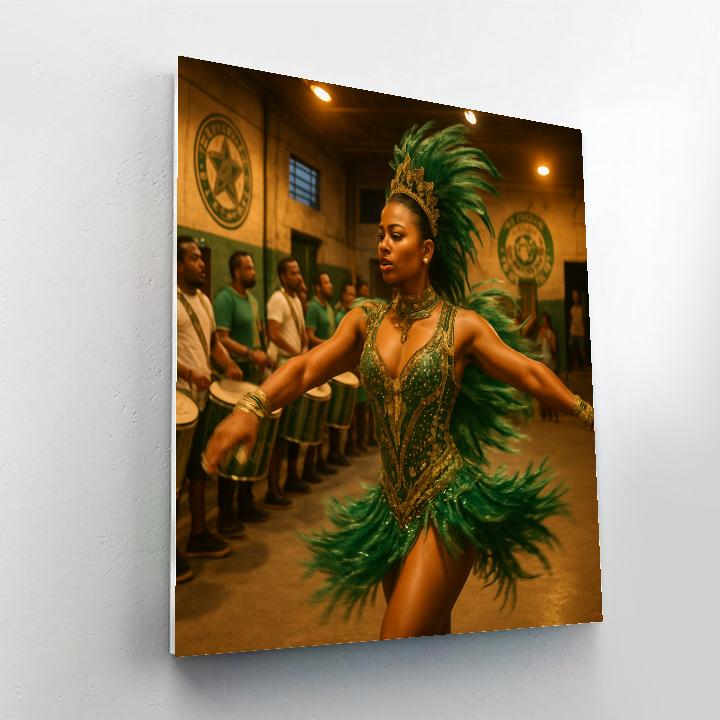 Rio Carnival Samba Rehearsal In Community Quadra DIY paint by numbers