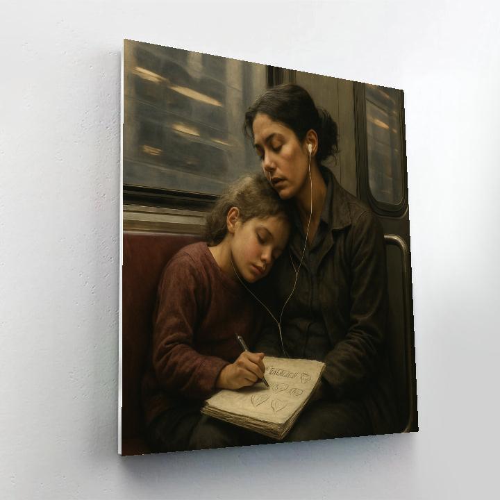 Subway Commute Mothers Day Moment Painting by numbers kit