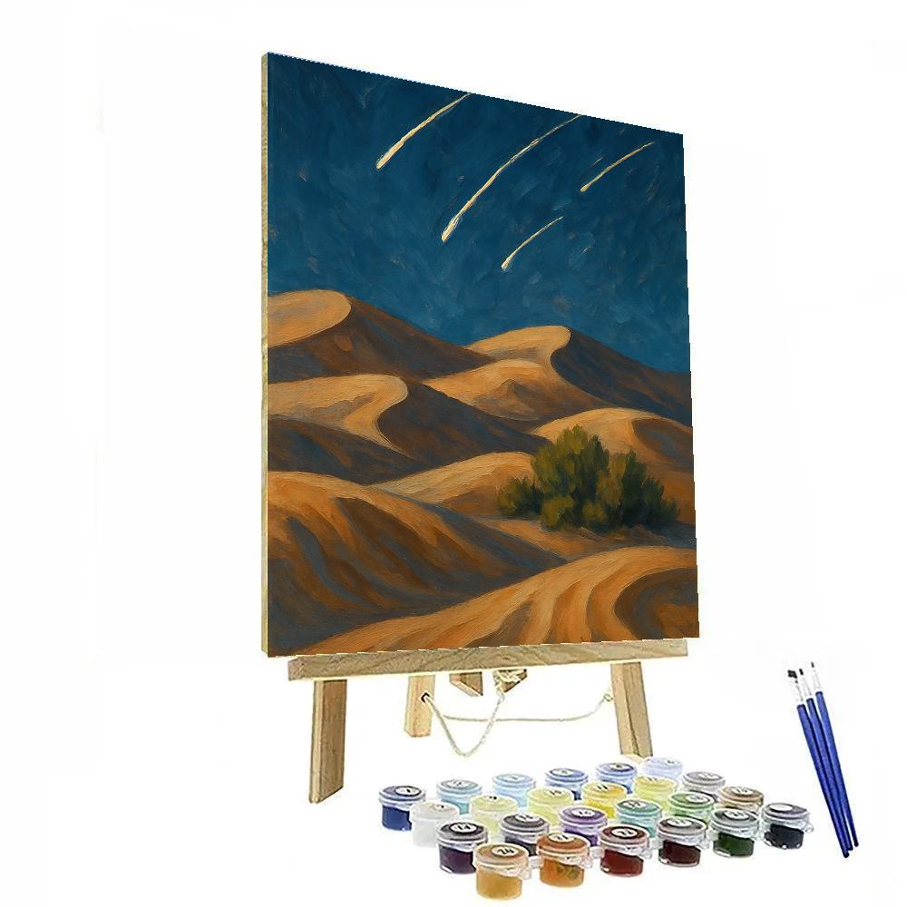 Meteor Shower Over Desert Dunes Paint by numbers kits