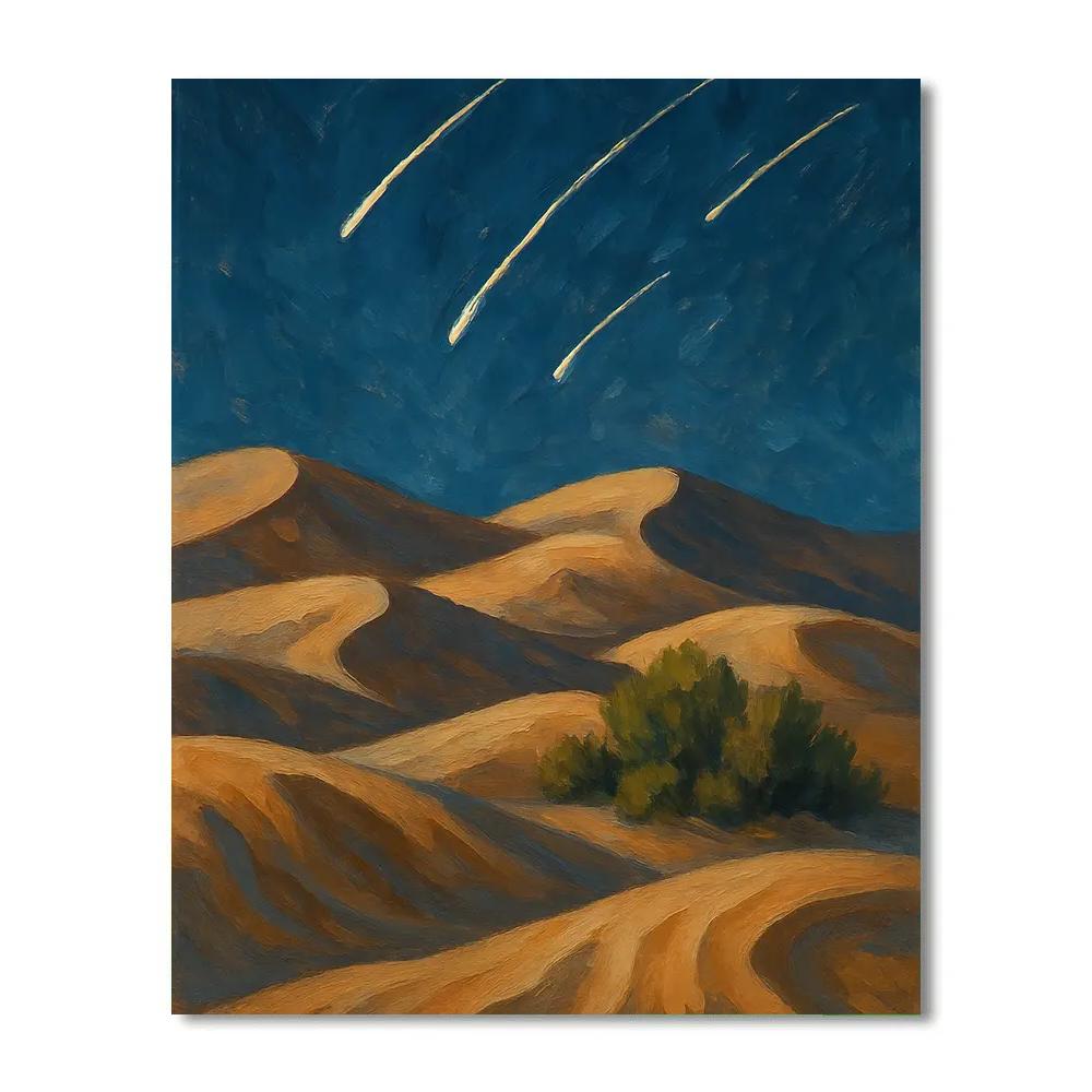 Meteor Shower Over Desert Dunes Paint by numbers kits