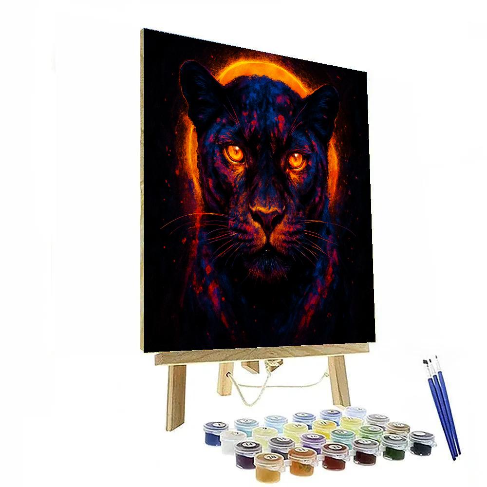 Supernova Panther Portrait Painting by numbers kit