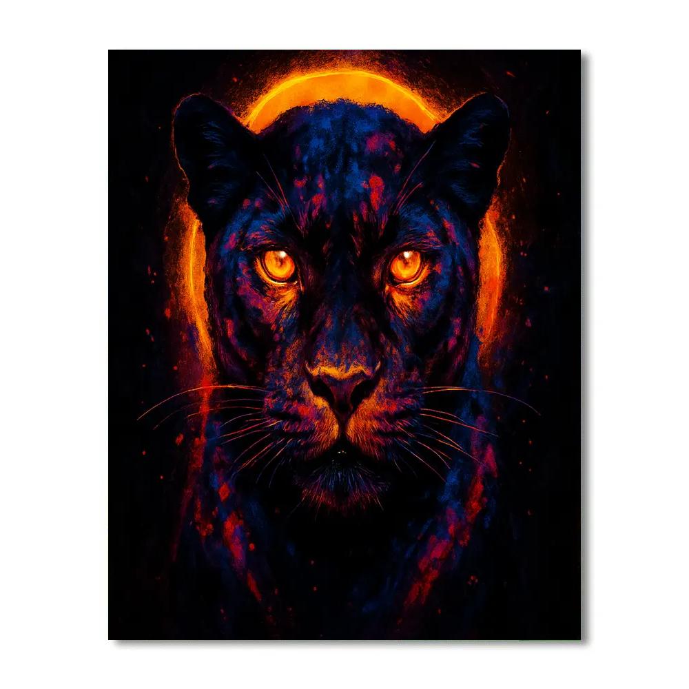 Supernova Panther Portrait Painting by numbers kit