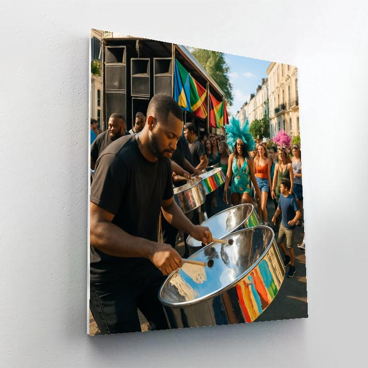 Notting Hill Carnival Steelband On London Street paint by numbers