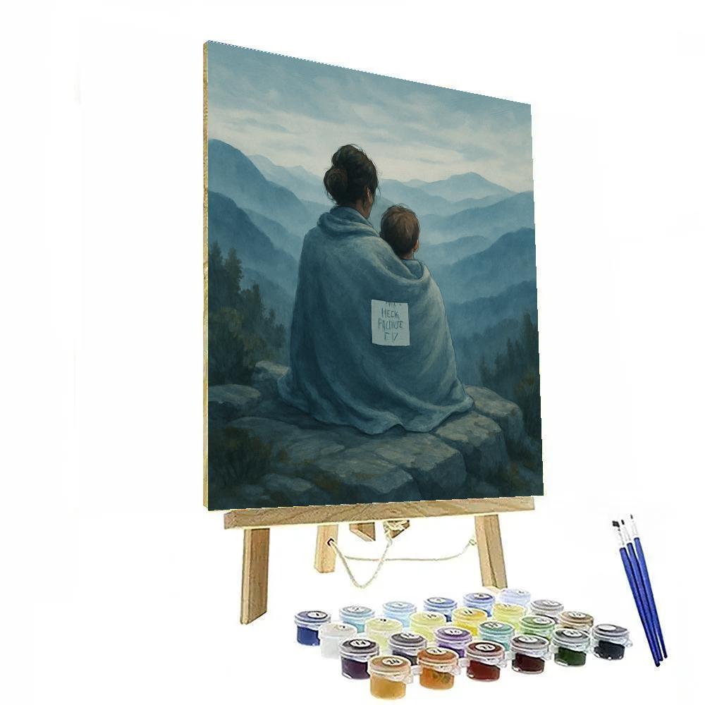 Mothers Day Mountain Overlook painting number kit