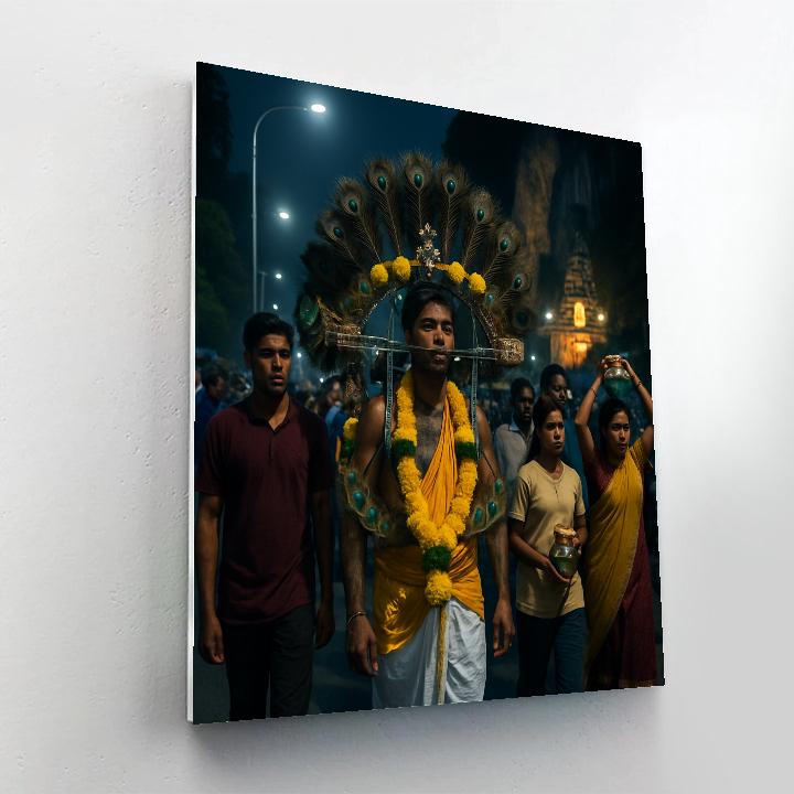 Thaipusam Kavadi Procession In Kuala Lumpur Paint by numbers kits