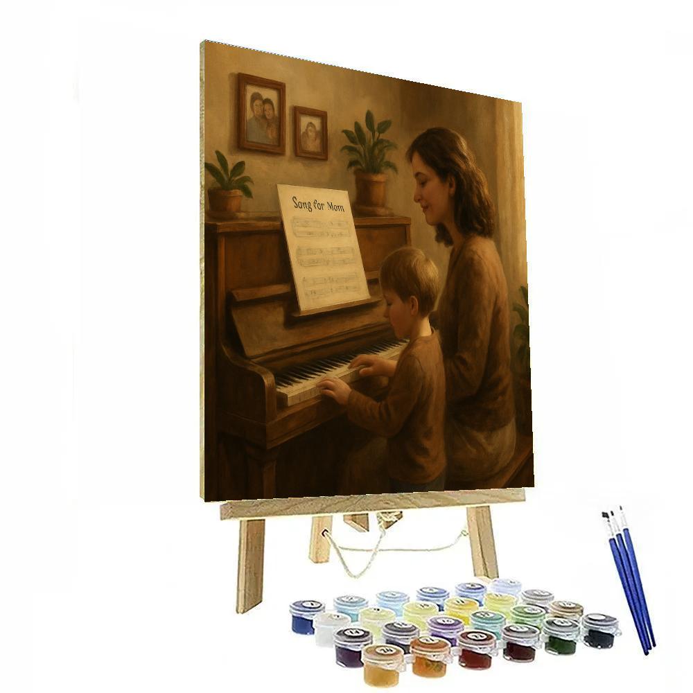 Mothers Day Music Lesson paint by numbers