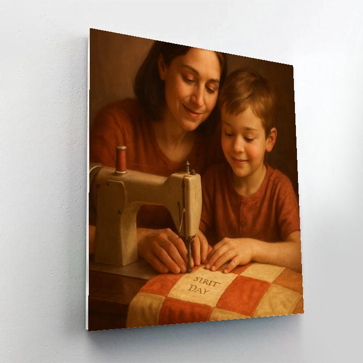 Mothers Day Sewing Memory Quilt Paint by numbers art