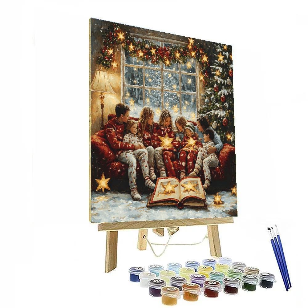 Star Garland Storytime Paint by numbers art