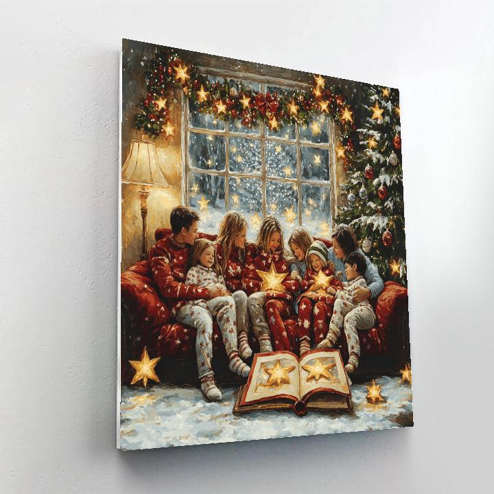 Star Garland Storytime Paint by numbers art