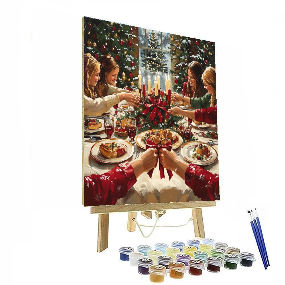 Christmas Eve Table Blessing paint by numbers