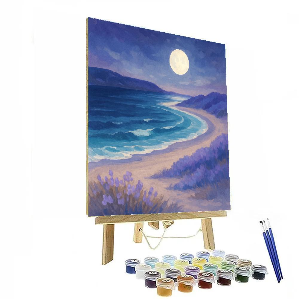 Moonlit Lavender Shores paint by number