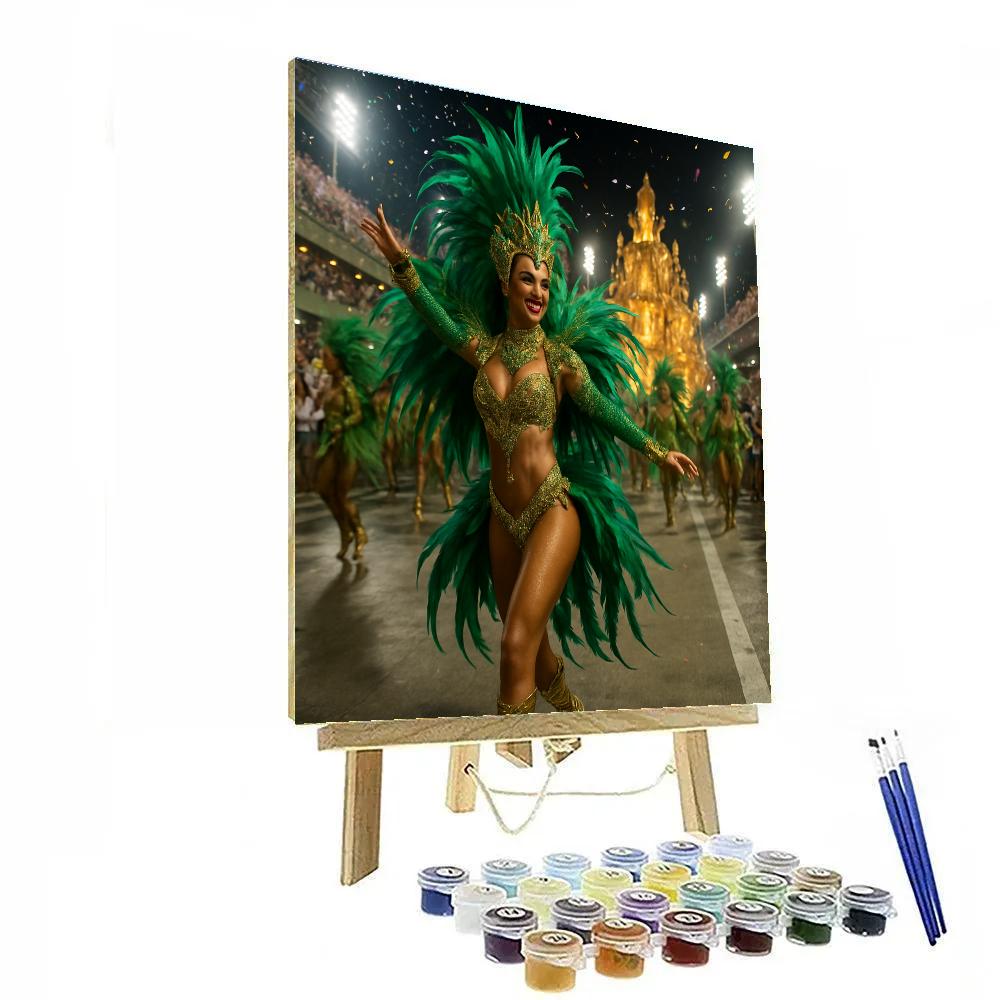 Rio Carnival Samba Parade At Sambadrome paint by number