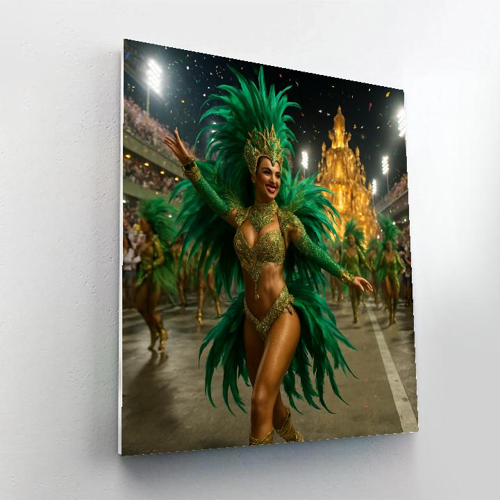 Rio Carnival Samba Parade At Sambadrome paint by number