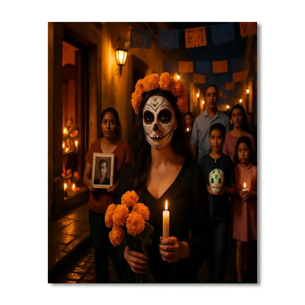 Day Of The Dead Procession In Oaxaca paint by numbers
