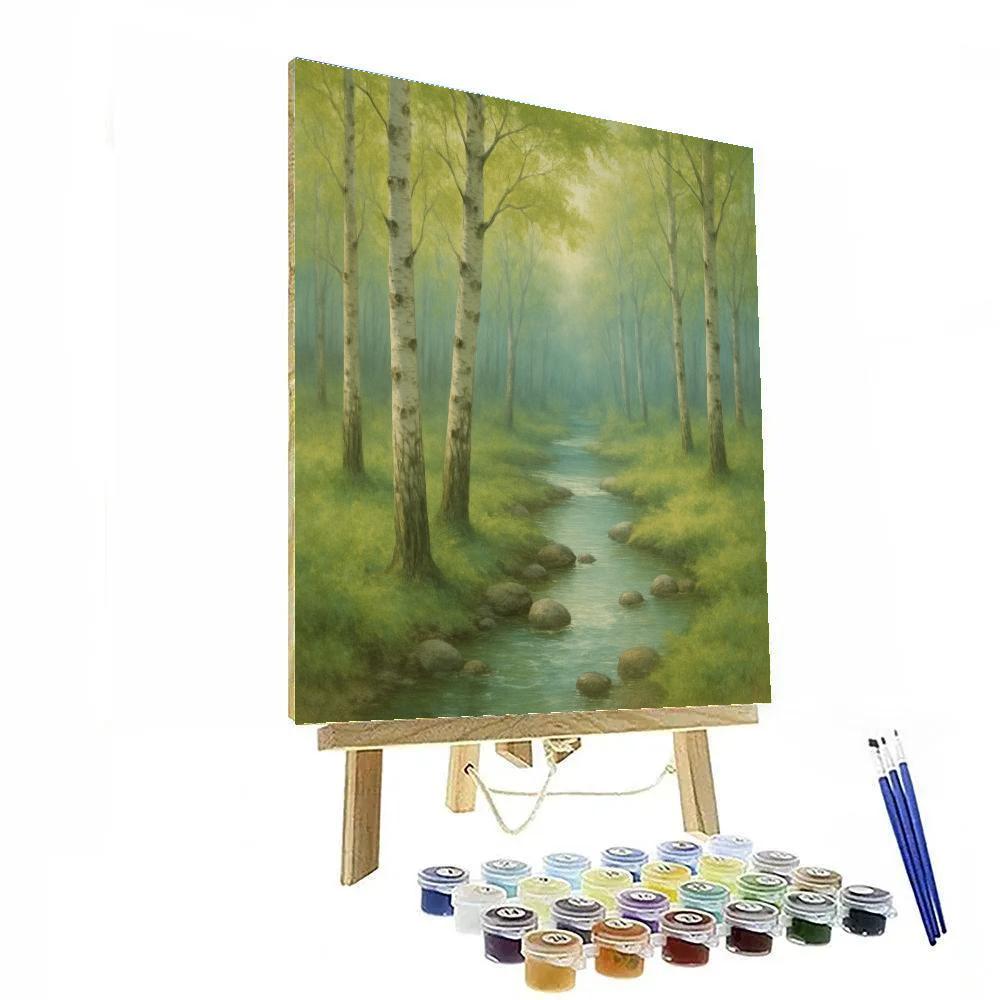 Crystal Brook In Birchwood Hollow paint by numbers