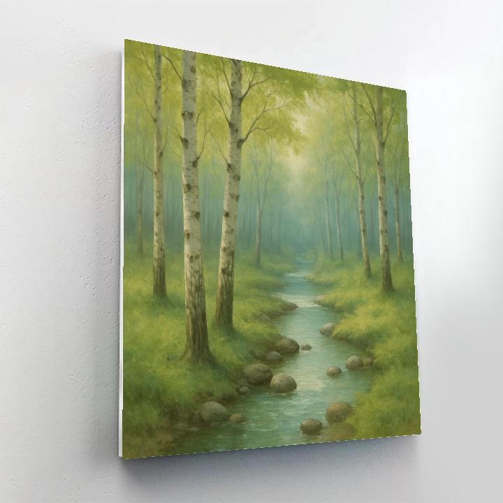 Crystal Brook In Birchwood Hollow paint by numbers