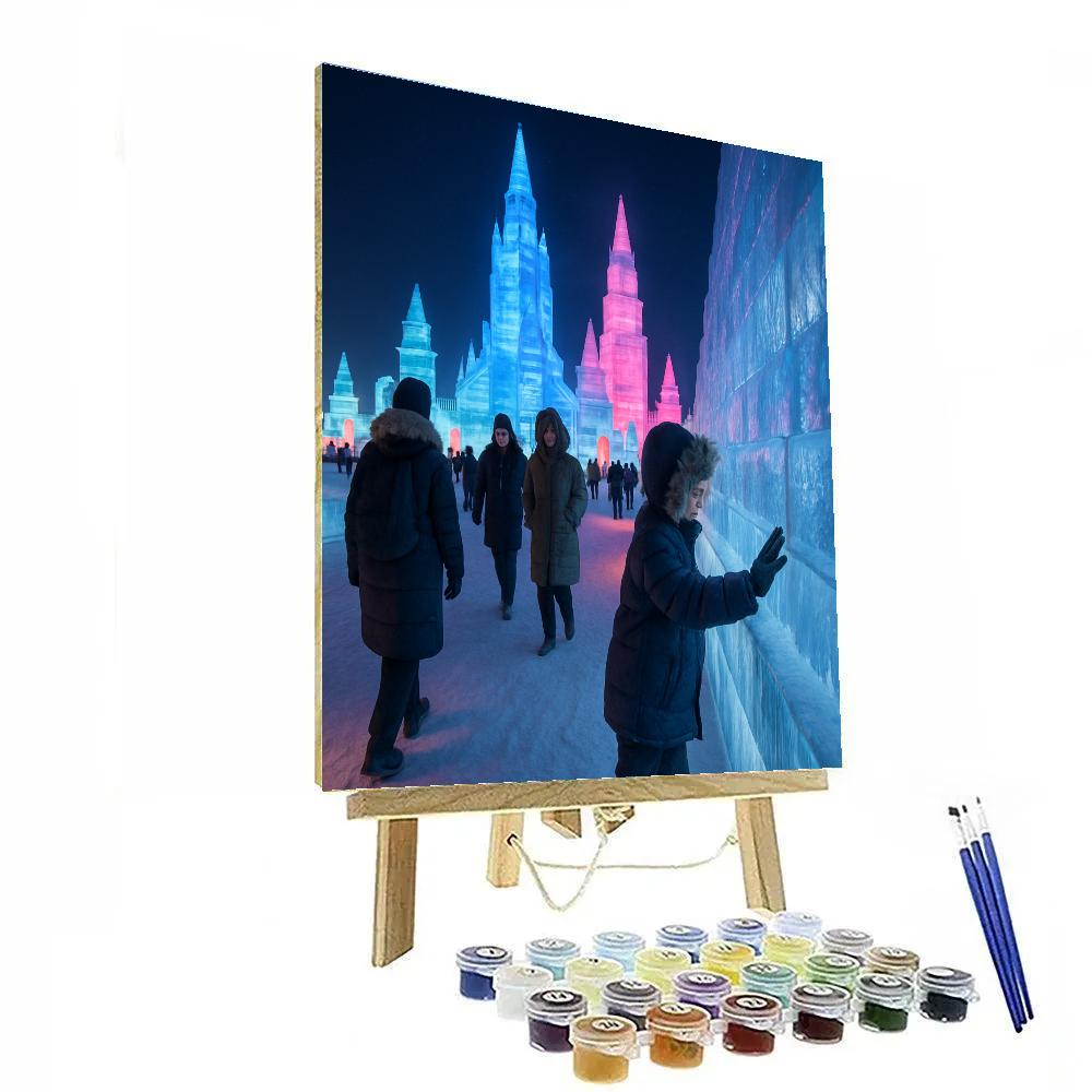 Harbin Ice And Snow Festival Night Sculptures paint by numbers
