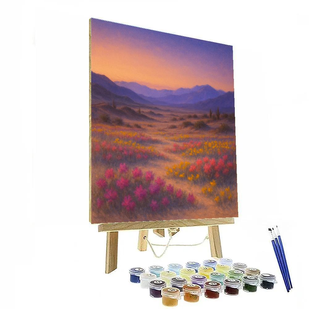 Twilight Over Desert Bloom Valley paint by color