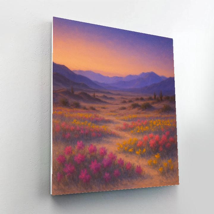 Twilight Over Desert Bloom Valley paint by color