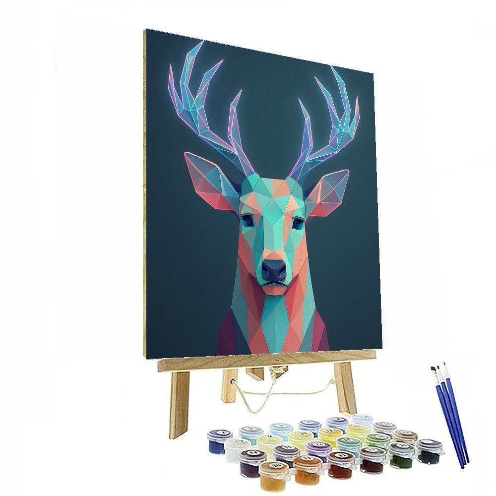 Prism Horned Deer Stillness DIY paint by numbers