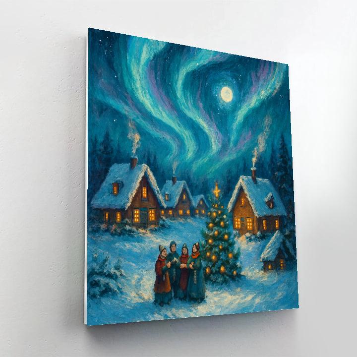 Aurora Village Carol Paint by numbers art