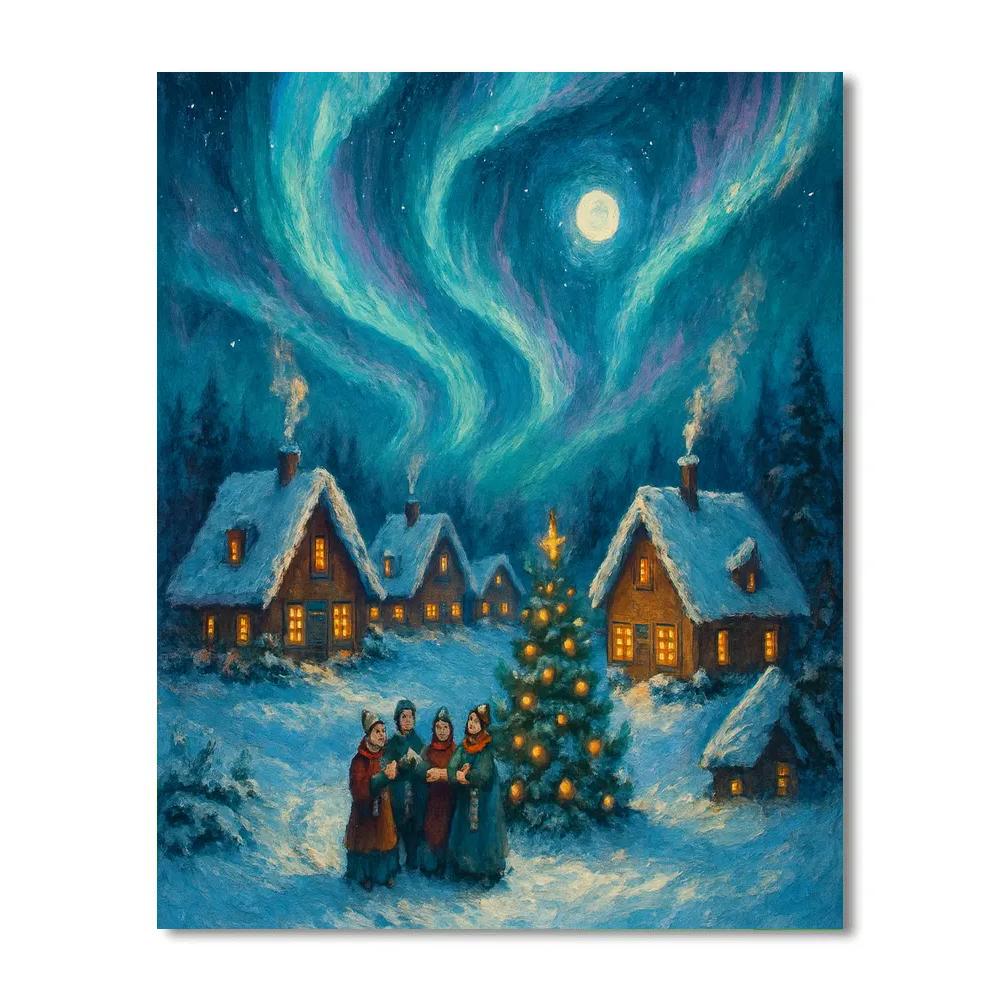 Aurora Village Carol Paint by numbers art