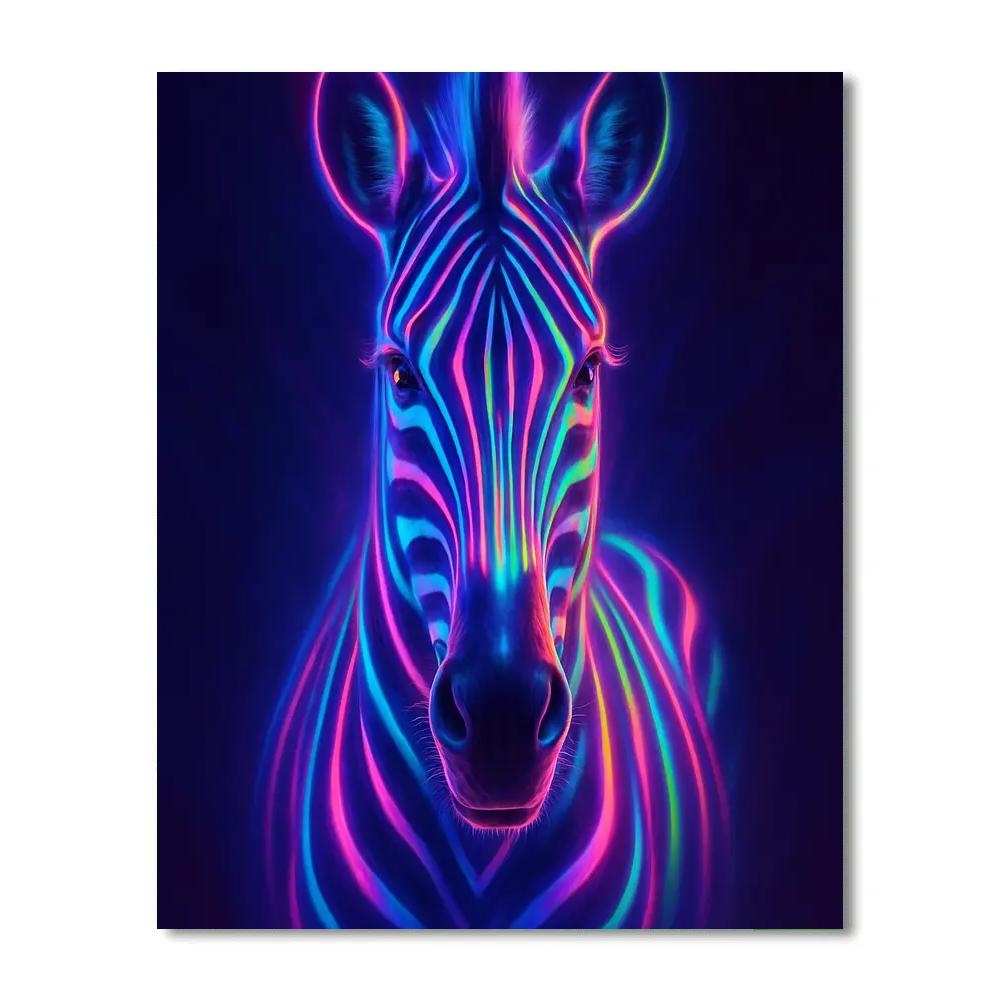 Starlight Zebra Pulse Paint by numbers kits