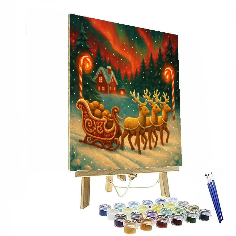 Gingerbread Forest Crossing Paint by numbers kits