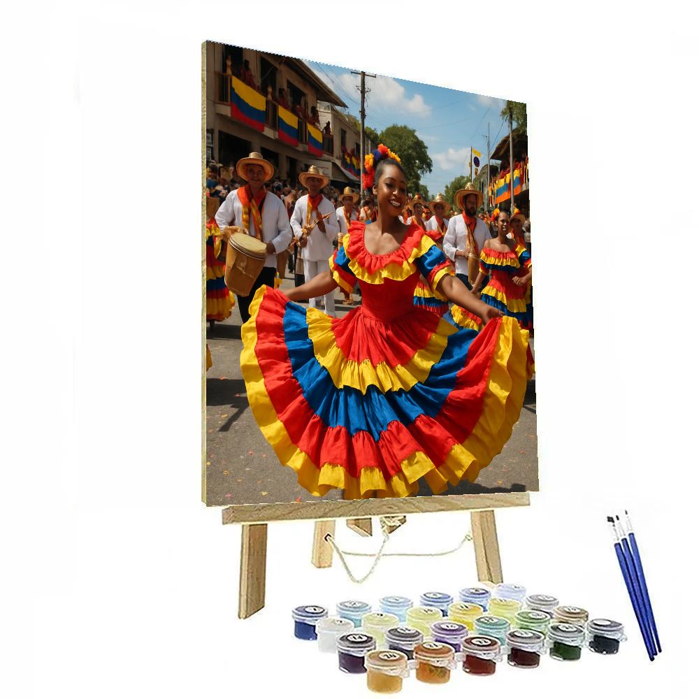 Carnaval De Barranquilla Street Cumbia Numbered painting kits