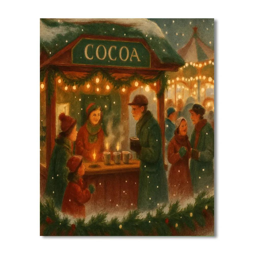Cocoa Market Twinkle Paint by numbers art