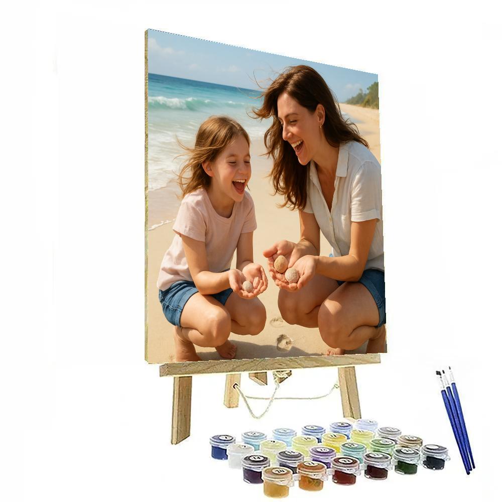 Mothers Day Beach Shell Hunt paint by color