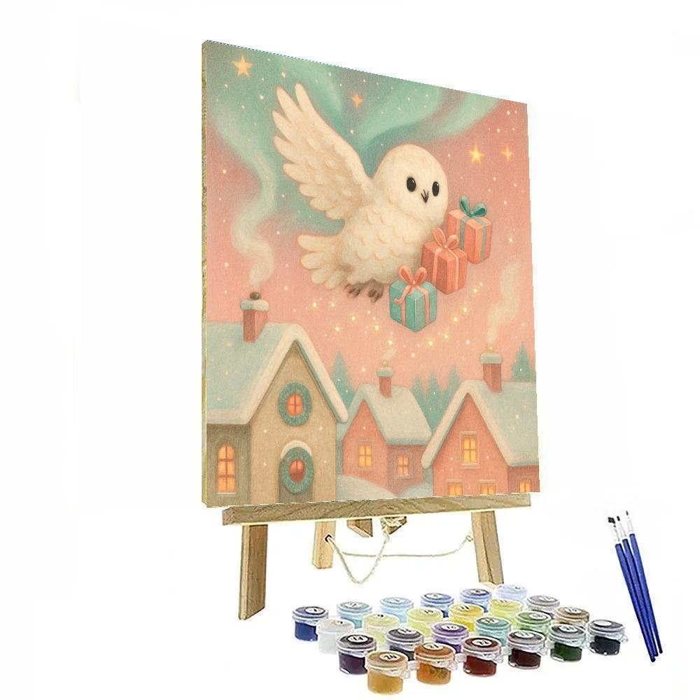 Polar Post Owl painting number kit