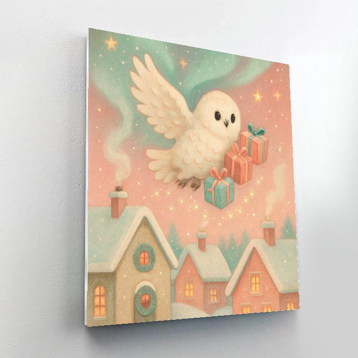 Polar Post Owl painting number kit