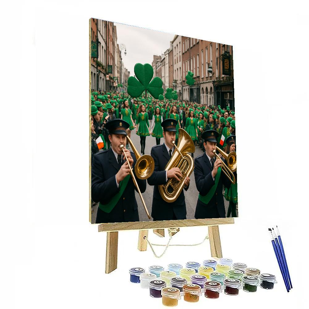 Saint Patricks Day Parade In Dublin City Centre Paint by numbers kits