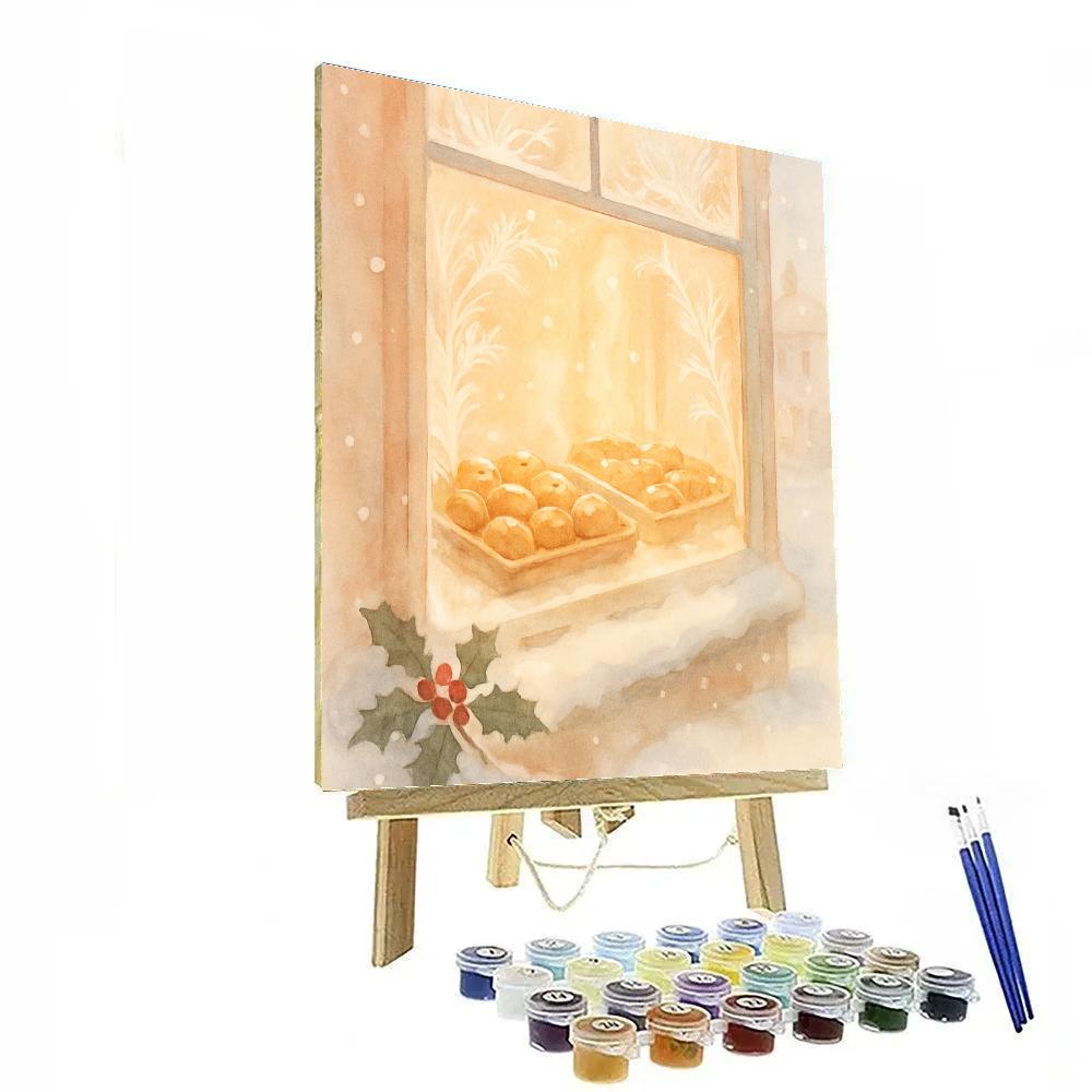 Icicle Bakery Morning Number painting