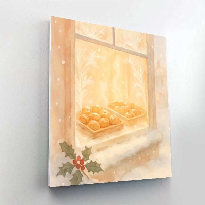 Icicle Bakery Morning Number painting