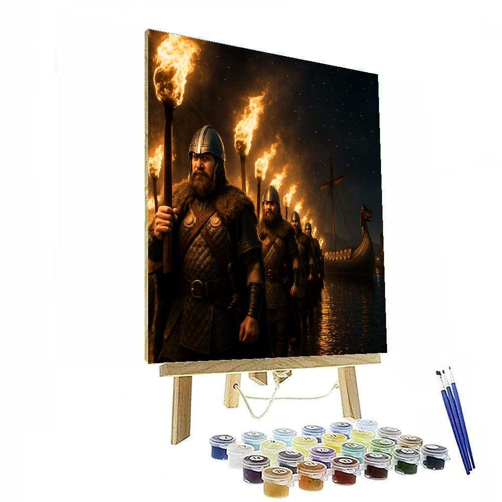 Up Helly Aa Fire Festival In Shetland paint by numbers