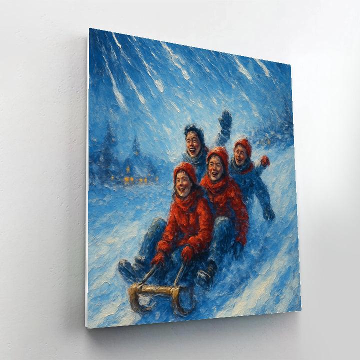 Skylight Sled Run DIY paint by numbers