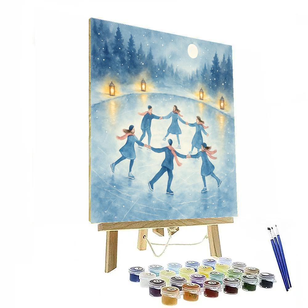 Crystal Lake Carol Skaters Paint by numbers kits