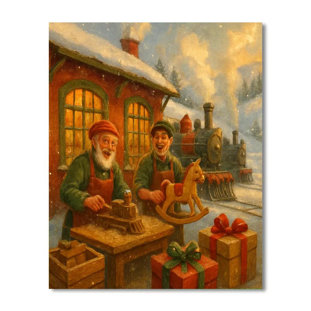 Railside Toy Workshop paint by color