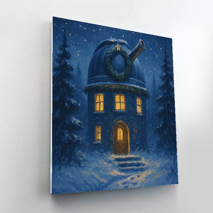Evergreen Observatory Night painting number kit