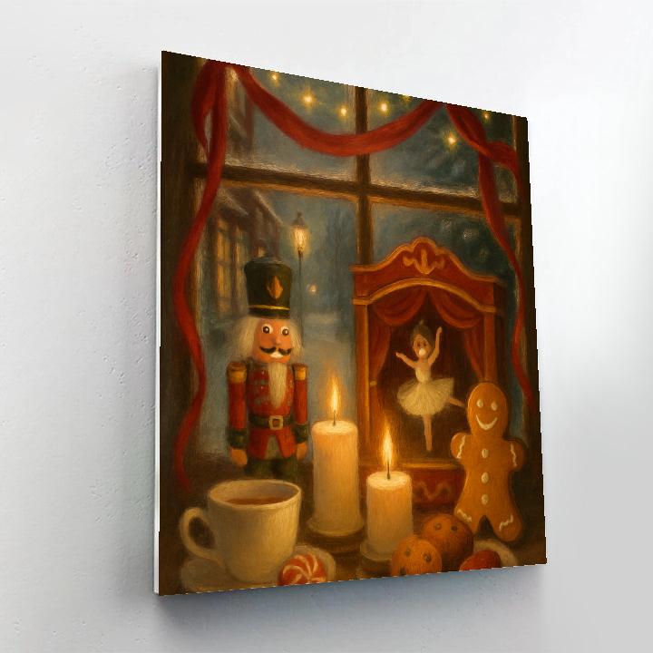 Nutcracker Teahouse Glow painting number kit