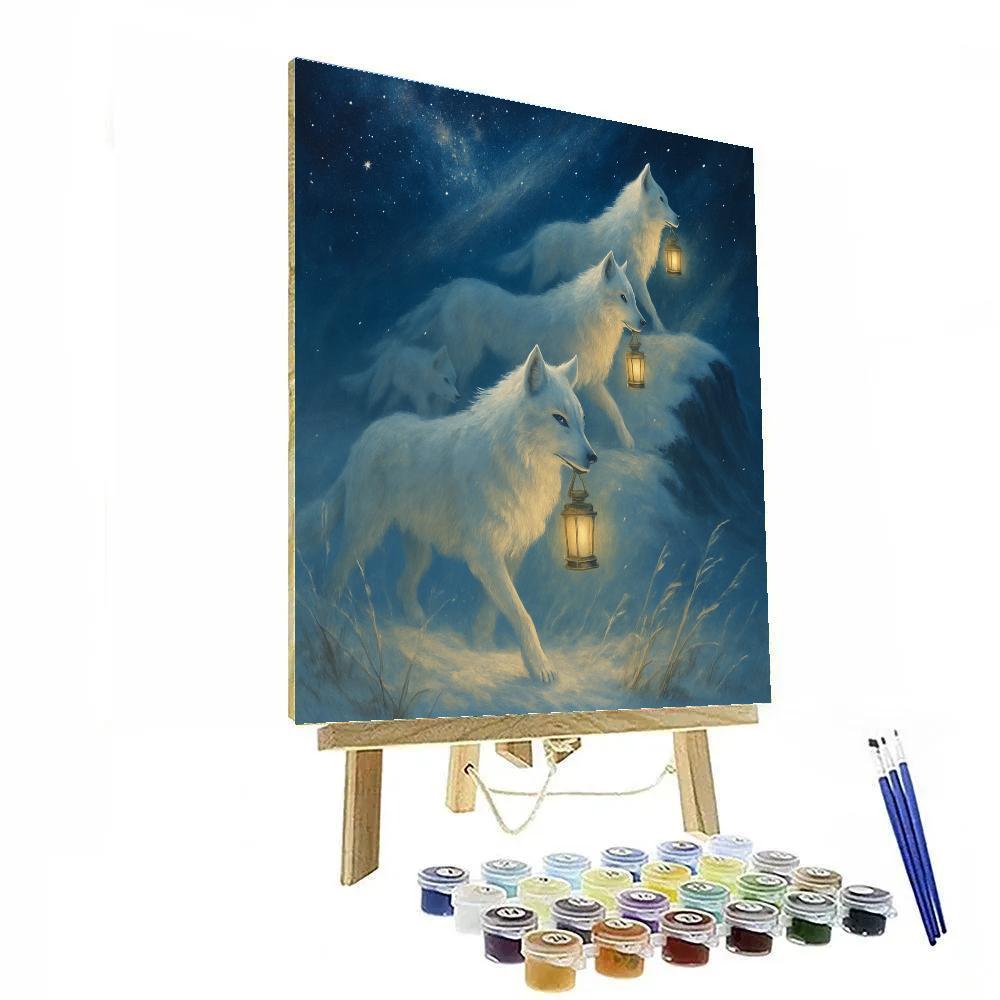 Everfrost Lantern Wolves Numbered painting kits
