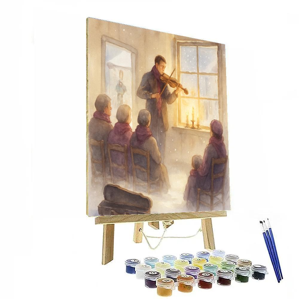 Icicle Violin Recital Number painting