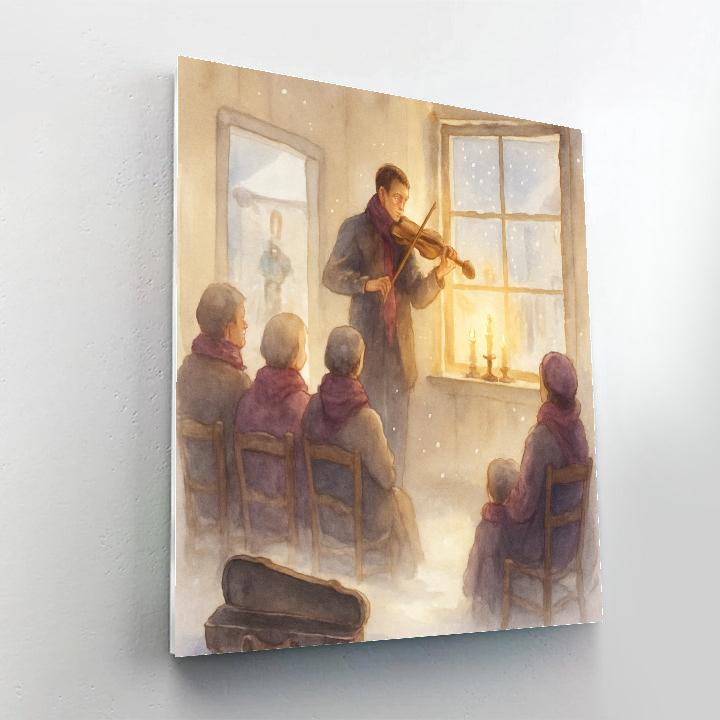 Icicle Violin Recital Number painting